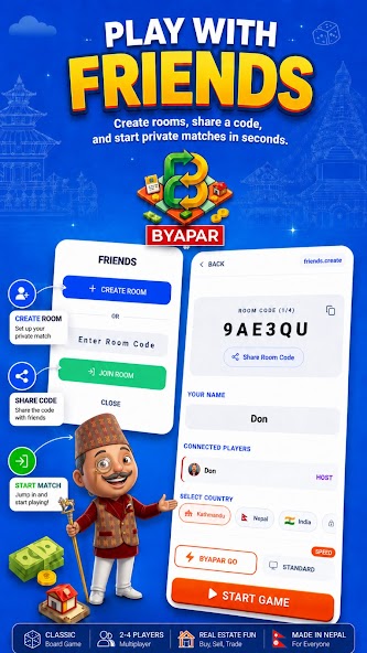 Byapar gameplay - Multiplayer with friends