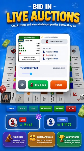 Byapar gameplay - Property management